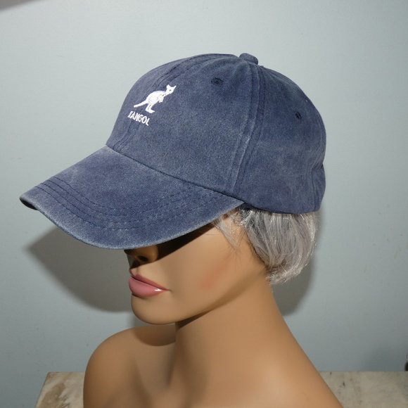NiB Fashionable Kangol Adjustable Cotton Baseball-style Cap Hat Washed Blue main image 4